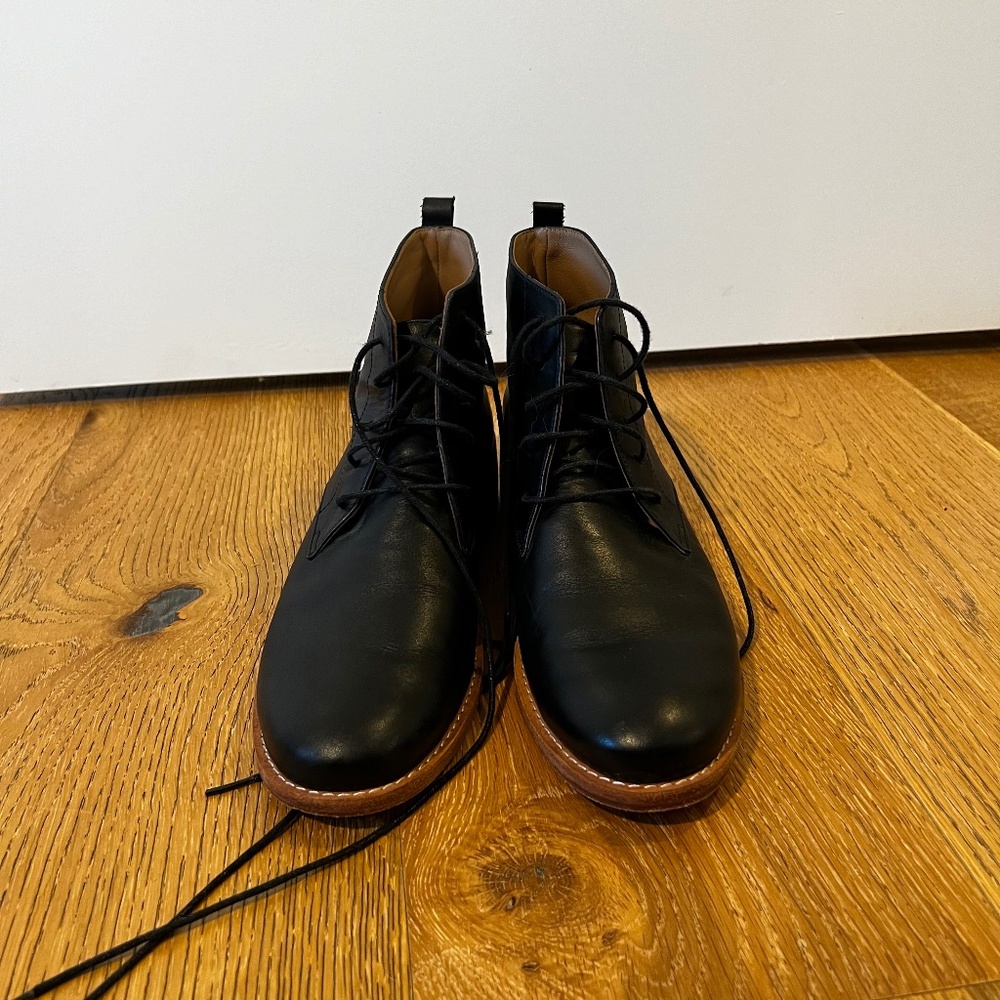 Fortress Riri lace up black booties